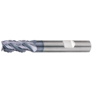 Solid carbide roughing cutter 35/38° UT NF 4mm Z=4 HB, AlTiN